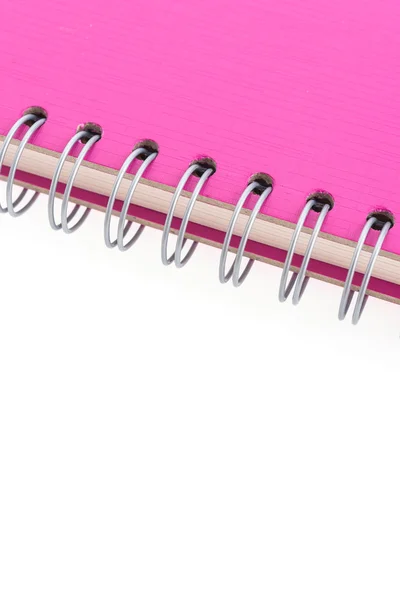 Heta rosa anteckningsbok — Stockfoto