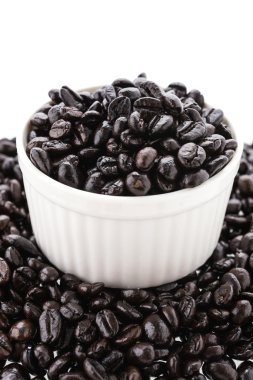 Kahve çekirdekleri kase