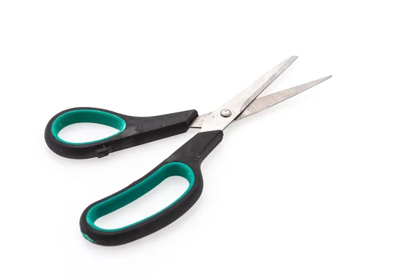 Stationery scissors on white — Stock Photo, Image