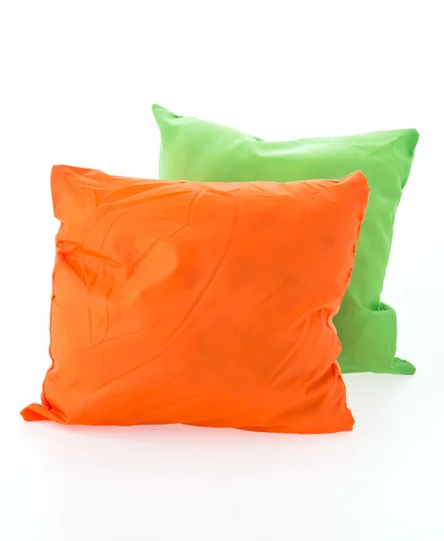 Colorful pillows on white — Stock Photo, Image