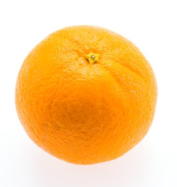 Beyaz üzerine izole edilmiş turuncu