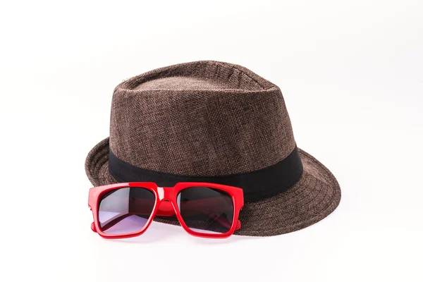 Hat and cool sunglasses — Stock Photo, Image