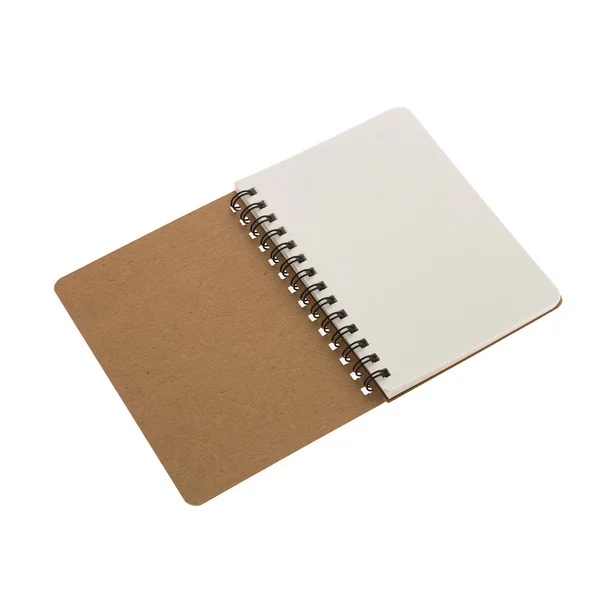 Caderno em branco aberto — Fotografia de Stock