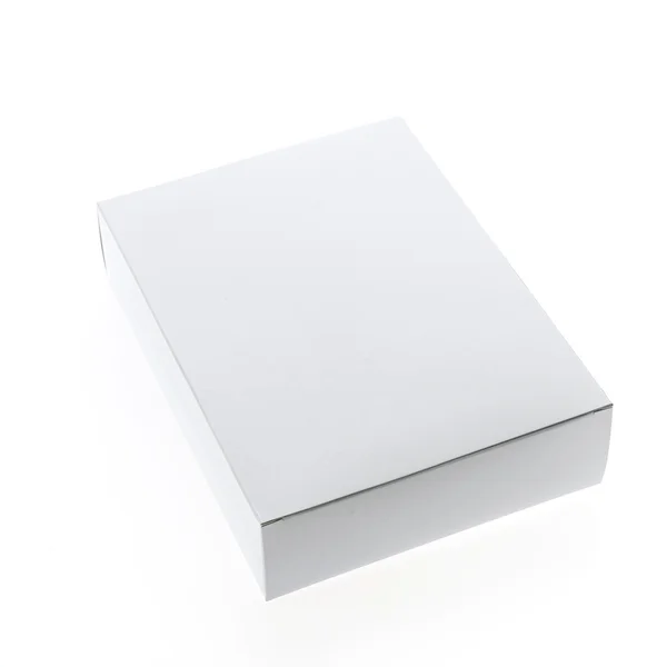 Empty blank white box — Stock Photo, Image