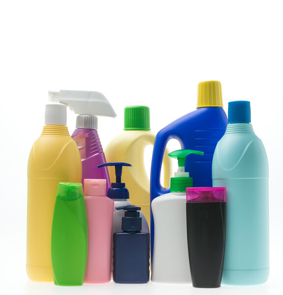 Красочные пластиковые бутылки
