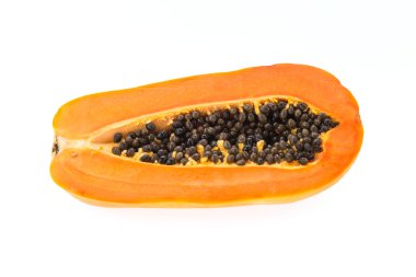 beyaz izole papaya