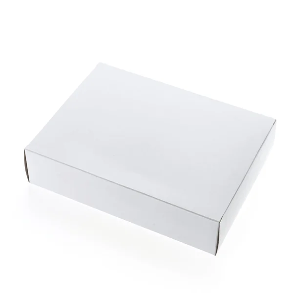 Empty blank white box — Stock Photo, Image