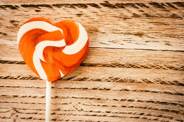 Caramelo de paleta de corazón — Foto de Stock