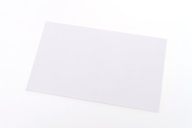 Boş beyaz kart