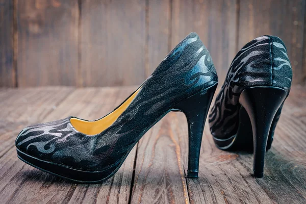 Black high heel — Stock Photo, Image