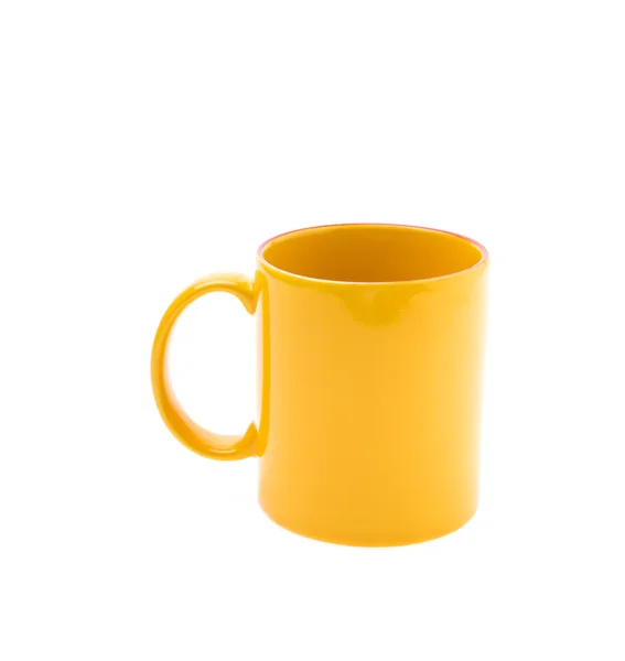 Tazza di caffè giallo — Foto Stock