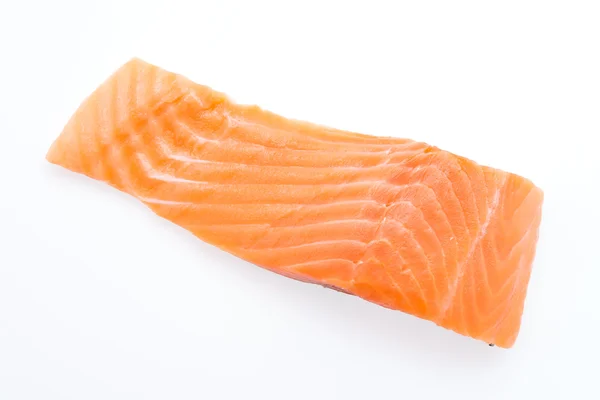 Zalm vlees geïsoleerd op wit — Stockfoto