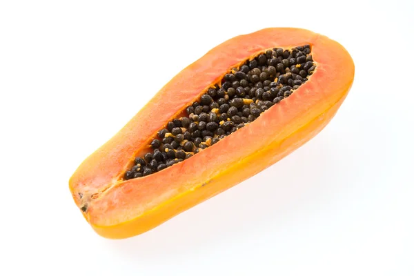 Papaya isolated on white — Stock Photo, Image