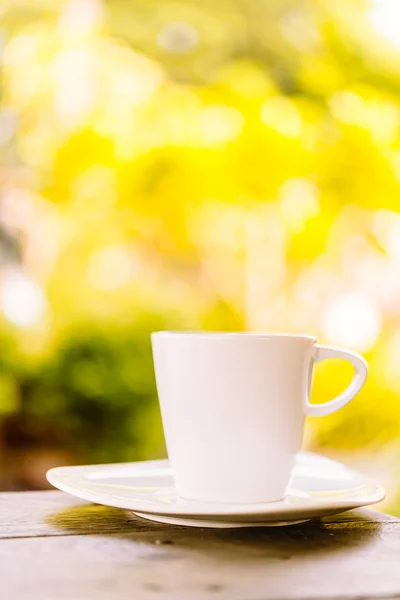 White coffee cup latte — Stock Photo, Image