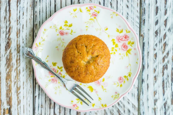 Banaan muffin taart — Stockfoto