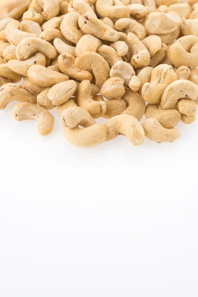 Cashews isolated on white background — Stock Photo, Image