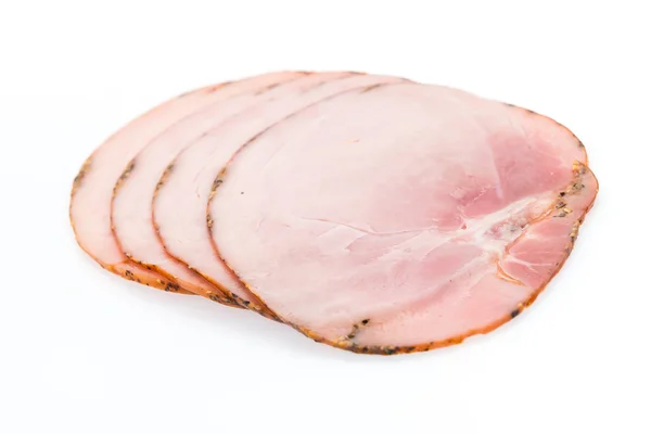 Ham isolated on white — Stock Photo, Image