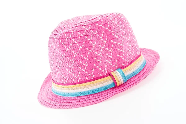 Sombrero de paja rosa —  Fotos de Stock