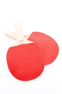 Kırmızı ping pong raketleri