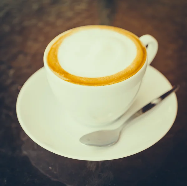 Latte tazza di caffè — Foto Stock