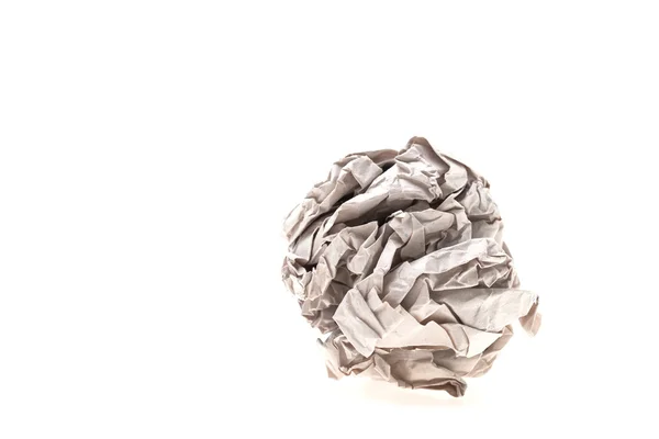 Ufalanmış kağıt topu — Stok fotoğraf
