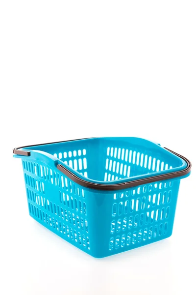 Zakupy plastikowy koszyk — Zdjęcie stockowe