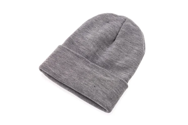 Chapeau gris tricoté — Photo