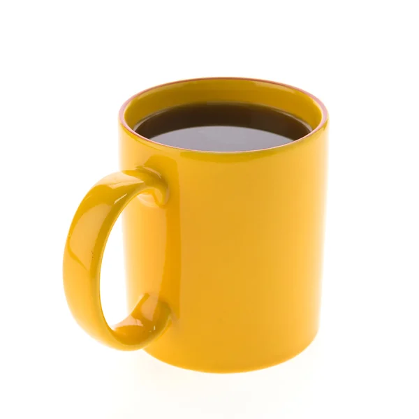 黄色咖啡杯 — 图库照片