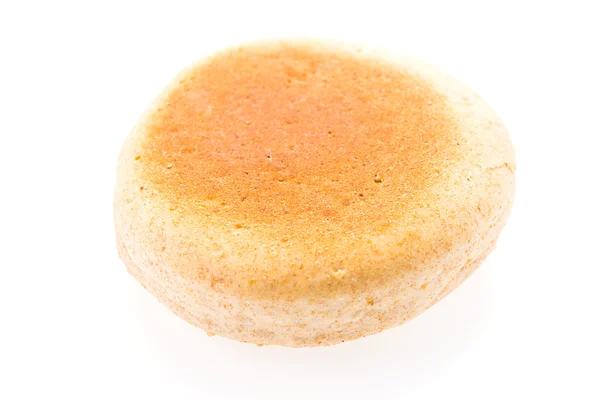 English muffin isolated on white — Stock Photo, Image