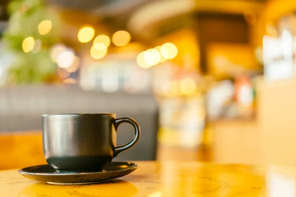 Schwarzer Kaffeebecher — Stockfoto