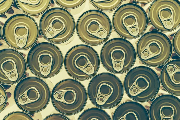 Parte superior de latas de aluminio —  Fotos de Stock