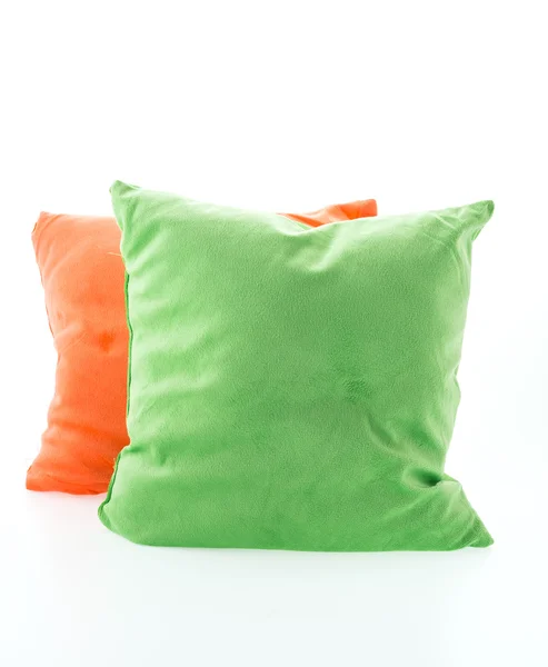 Green and orange pillows — Stock Photo, Image