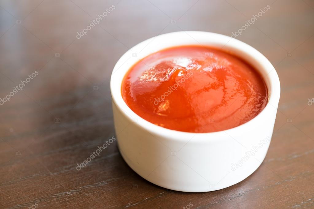 Tomato sauce cup Stock Photo by ©mrsiraphol 61380245