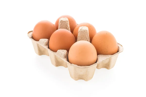 Eggs isolated on white background — Stock Photo, Image