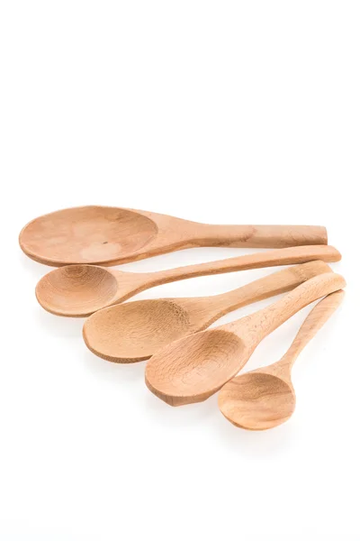 Wooden spoon isolated on white background — Stock Photo, Image