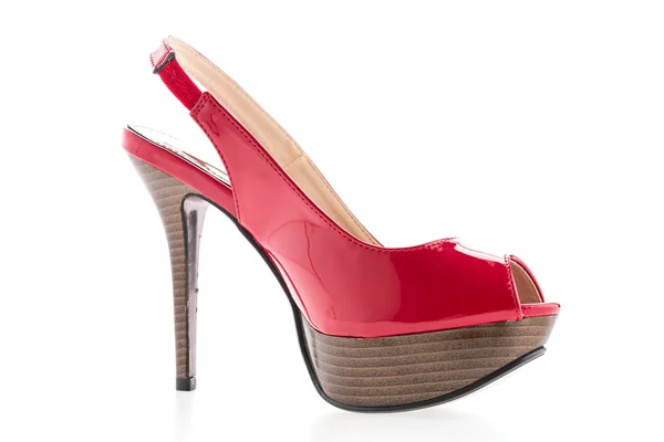 Red high heels isolated — Stock Photo, Image