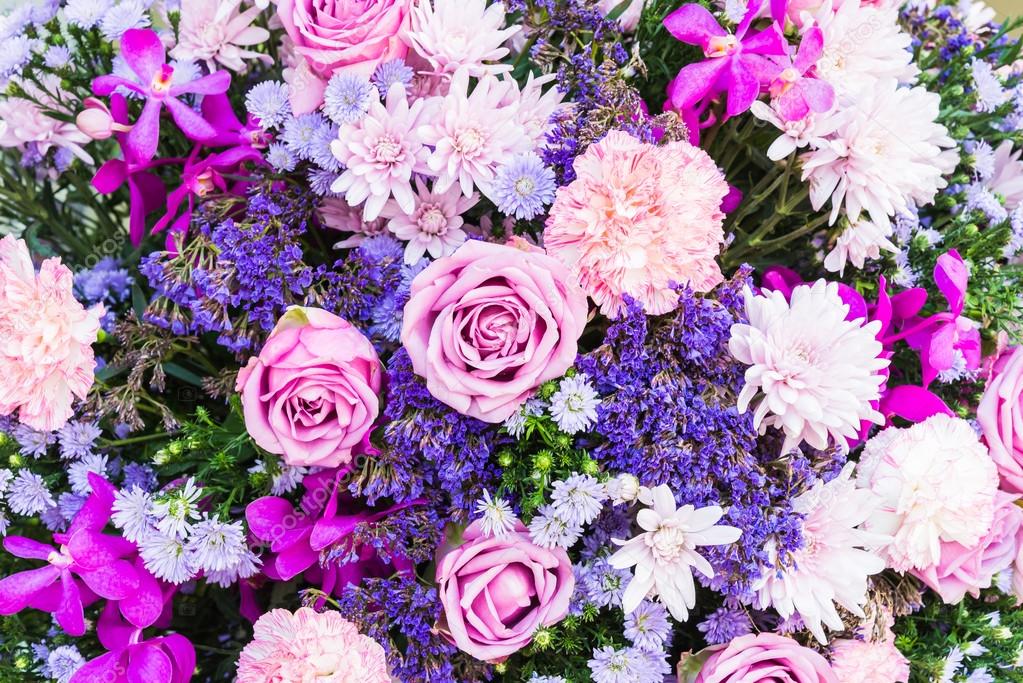 Colourful flower background Nature background from flowers Floral bouquet Stock Photo Alamy
