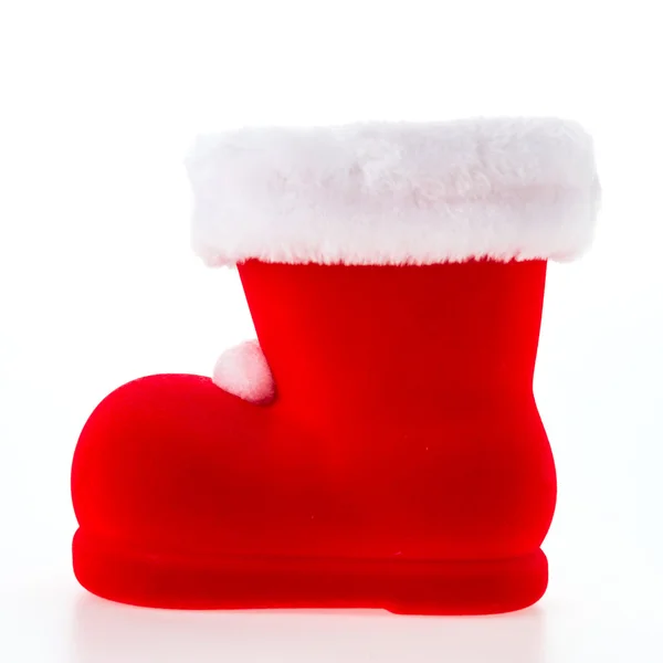 Meia vermelha de Natal — Fotografia de Stock