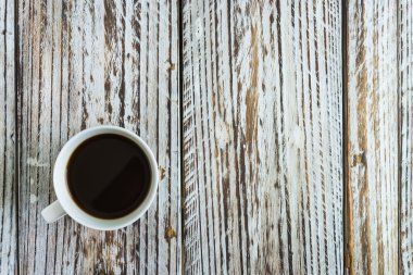 Beyaz kahve kupası.