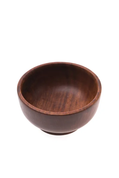 Brown Wood bowl — Stock Photo, Image