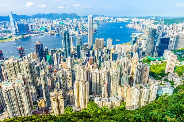 Victoria Harbour i Hongkong — Stockfoto