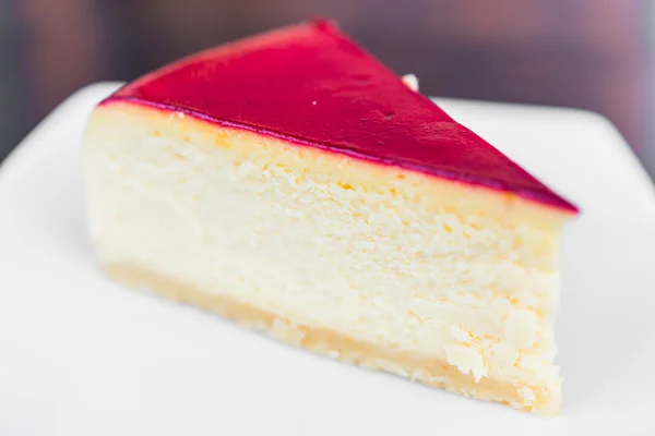 Gâteau au fromage aux fraises — Photo