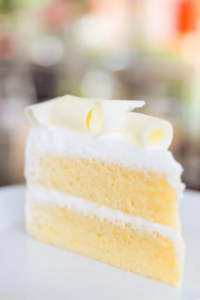 Beyaz çikolatalı kek — Stok fotoğraf