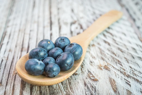 Blueberry spoon — Stock Photo, Image
