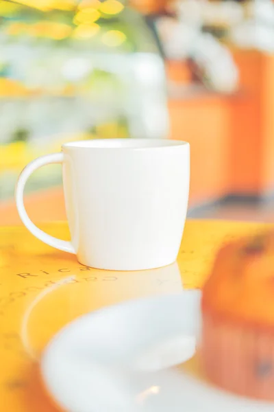 Koffiekopje in de coffeeshop — Stockfoto