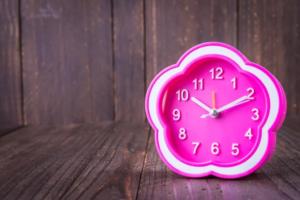 Pink alarm clock — Stock Photo, Image