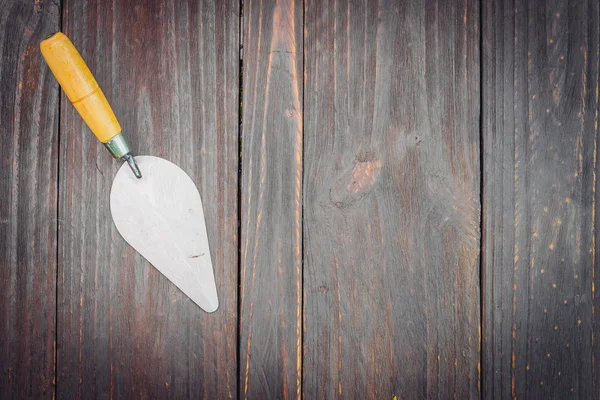 Paleta sobre fondo de madera — Foto de Stock