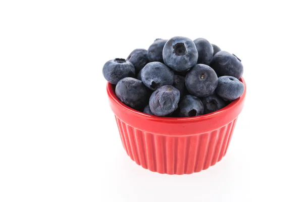 蓝莓在碗里 — 图库照片