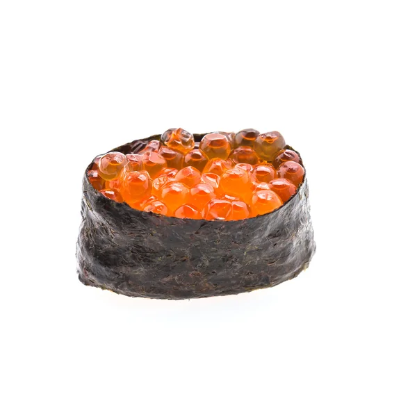 Salmon eggs sushi — Stock Photo, Image