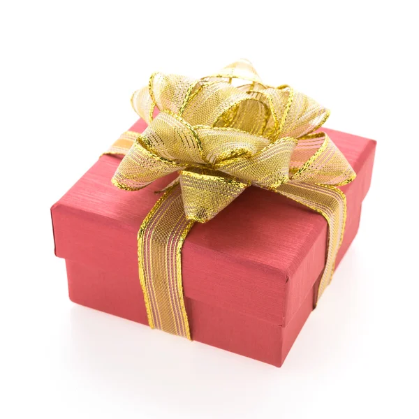 Caja de regalo roja — Foto de Stock